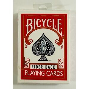 Bicycle Playing Cards Unisex OS Red Rider Back Poker 808 Sealed Deck